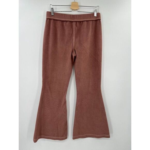 Out From Under L Pink Fleece Flared Pants Lounge Bohemian Y2K Urban Outfitters - Picture 2 of 8
